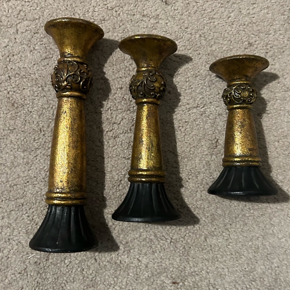 Chunky candlestick holders
